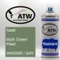 Preview: Saab, Myth Green Pearl, WA655R / GAY: 400ml Sprühdose, von ATW Autoteile West.